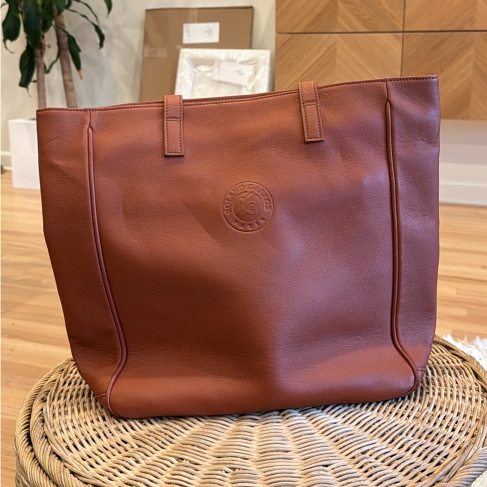 Roland Garros Brown Leather Bag